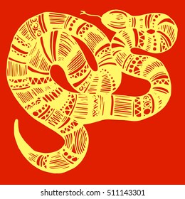 Cute Animals Snake. Cute funny snake. T-shirt Typography Graphics, Illustration.