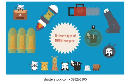 Cute animals that are used like weapons.