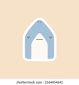 Cute animals in traditional cartoon styles. Style stickers.