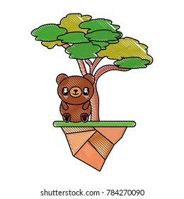 cute animals and tree
