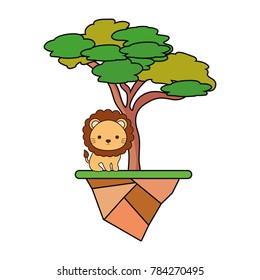 cute animals and tree