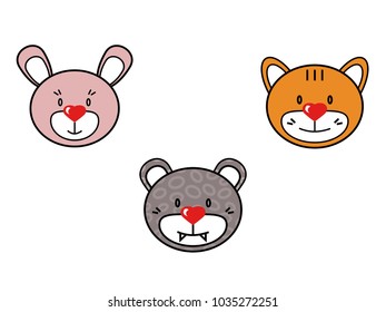 Cute animals vector