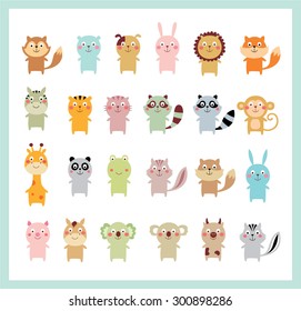 cute animals vector collection