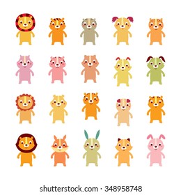 cute animals vector collection