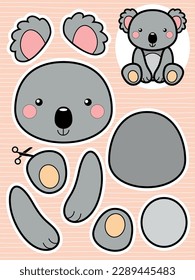 Cute animals vector cutout for children