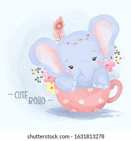 cute animals, watercolor illustration, animals illustration, animal clipart.