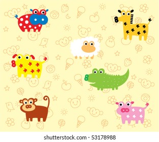 cute animals wrapper