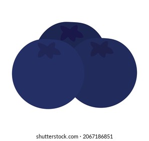 Cute animation Blueberry fruits png image illustration