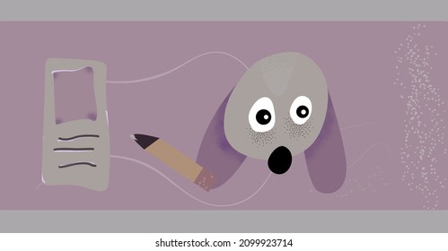 cute anime cartoon character painting. child coloring book concept design background