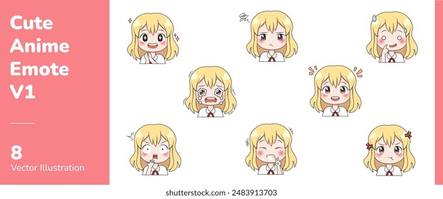 Cute Anime Emote Kawaii 1