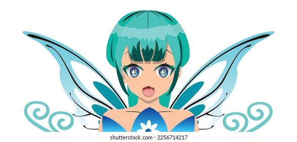 cute anime girl wearing a Dress.