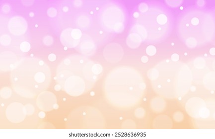 Cute anime gradient pink yellow with a soft bokeh effect. The colors transition smoothly, creating a lively and cheerful atmosphere, perfect for various creative projects in realistic style.