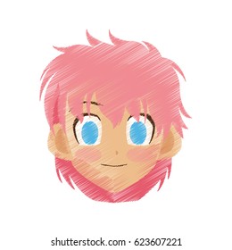 cute anime or manga girl icon image 