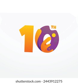 Cute Anniversary Design For Celebrate