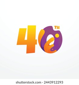 Cute Anniversary Design For Celebrate