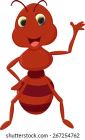 cute ant cartoon