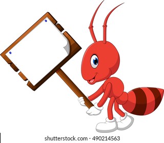 Cute ant cartoon