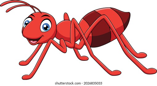 Cute Ant cartoon vector illustration
