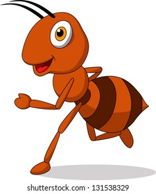 Cute ant running