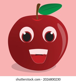 Cute Appel Illustration Design, Its Good For Logo, Childrens Book, Etc.