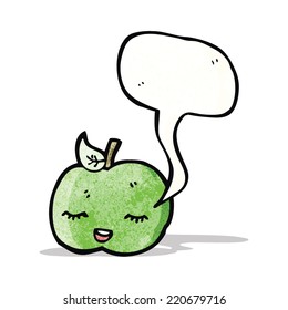 cute apple cartoon