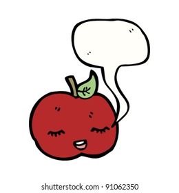 cute apple cartoon