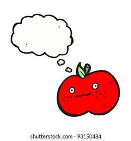 cute apple cartoon