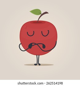 Cute Apple character