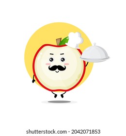 Cute apple characters become chef