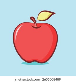 süße Apfelfrucht Vektordesign für Clipart