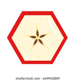 cute apple honeycomb... its perfect combination for your project. i have many desain/fruits. cek on my portofolio