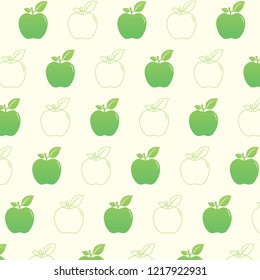 Cute  Apple Pattern Background