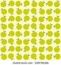 Cute apple pattern. Seamless vector illustration with abstract apples for textile and scrapbook paper