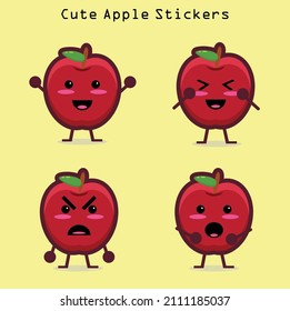 Juego de etiquetas de Apple para ti