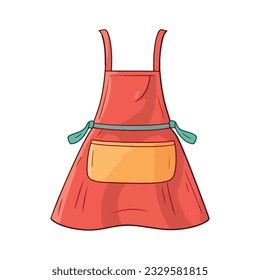 Cute apron design for women fashion icon isolated