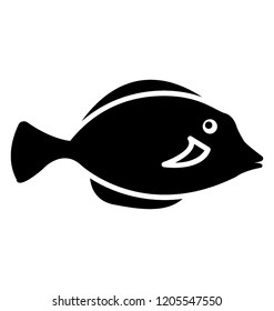 
A cute aquatic cartoon fish vector icon

