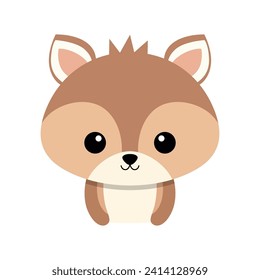 Cute armadillo animal sticker. Cute animal face cartoon vector illustration