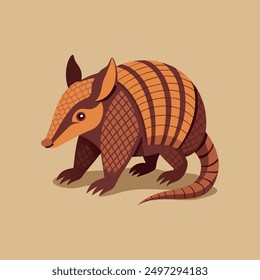 Cute Armadillo illustration vector design
