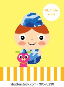 cute army boy