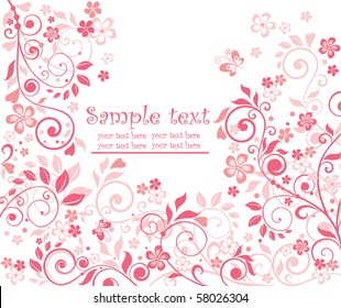 Cute arrival pink card