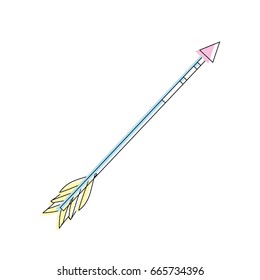 cute arrow element with ornamental design