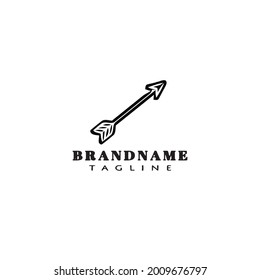 cute arrow logo template icon modern design vector illustration