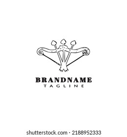 icono de la plantilla de logotipo de flecha linda