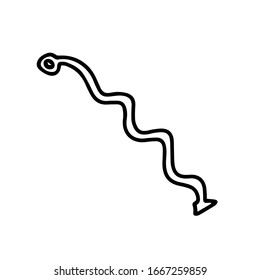 Cute arrows for the bow. Hand drawn vector illustration. Element for greeting cards, posters. Isolated on a white background, doodle.