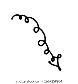 Cute arrows for the bow. Hand drawn vector illustration. Element for greeting cards, posters. Isolated on a white background, doodle.