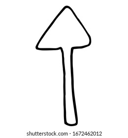 Cute arrows for the bow. Hand drawn vector illustration. Element for greeting cards, posters. Isolated on a white background, doodle.