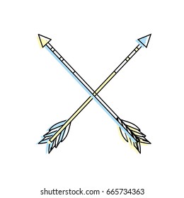 cute arrows element with ornamental design