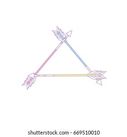 cute arrows element with ornamental design