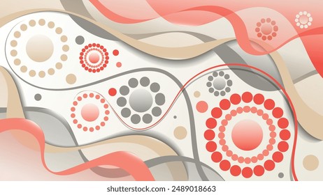Lindo Fondo de pantalla de arte con efecto 3D. Una hermosa ilustración para decoración de interiores, diseños corporativos, blogs, postales, carteles y sus otros proyectos. Vector. 