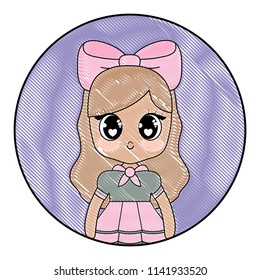 cute asian girl design
